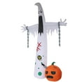 thumbnail image 3 of Halloween 3.6M Inflatable Pumpkin Chain White Ornament Polyester Material Metal Chains Easy Setup Eye Catching Design Durable Weather Resistant for Yard Party Home Outdoor Decoration, 3 of 8