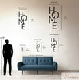 thumbnail image 3 of Violaura Home Sign Metal Wall Art - Easy to Install Hanging Perfect for Home, Living Room Decor (60.0" x 24.0"), 3 of 8