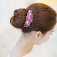 thumbnail image 4 of Peineta nupcial con flores de diamantes de imitación, accesorios para el cabello, peineta de cinco dientes, 4 of 6