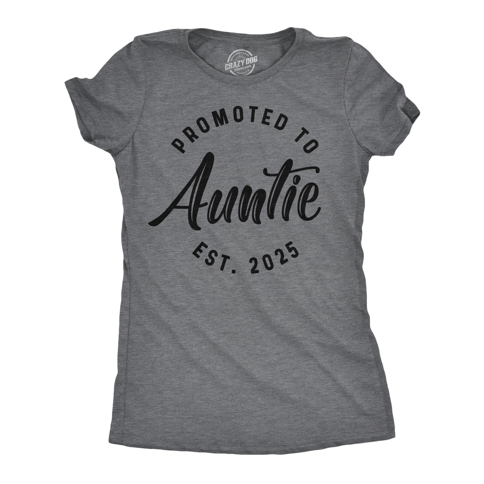 Funny "Promoted To Mommy" Graphic T-Shirt For Women | New Mom 2024 2023 2022 2021 Baby Announcement Tee