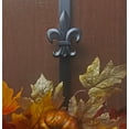 thumbnail image 3 of Haute Decor Adapt™ Adjustable Wreath Hanger with Fleur-de-lis Icon - 2 Pack - Matte Black - Over the Door Hanger Hook - Use with or without icons, 3 of 7