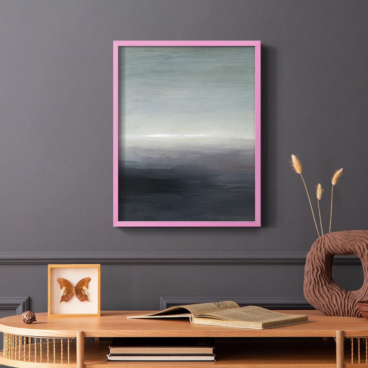 Windy Moor I Framed Print - Solid Wood in Single Picture Frame Solid Wood 2 Framed Print