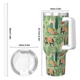thumbnail image 4 of Logiee Indian elephant Print 40OZ Ice Bully Cup with Handle and Straw, Double Wall Stainless Steel Tumbler,Travel Coffee Cup with Lid, Summer Insulation and Cooling Cup, 4 of 8