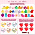 thumbnail image 2 of Squishy Toys Resumplan Mochi, 30 paquetes con tarjetas y estuches para niños, 2 of 7