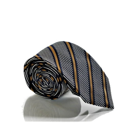 Gucci Vintage Tie - Gucci DENEB Men's Textured Stripe Woven Silk Necktie Silver