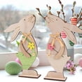 thumbnail image 4 of JHEHF Easter Day Table Decorations Sign 8.2 Inch Rabbit Wooden Tiered Tray Mantle Tables Centerpieces Ornaments Decor Party Collection Birthday Gift, 4 of 9