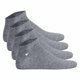 thumbnail image 1 of TOM TAILOR Calcetines Unisex, paquete de 4 - Básico, Calcetines de zapatilla, unicolor Gris 35-38, 1 of 3