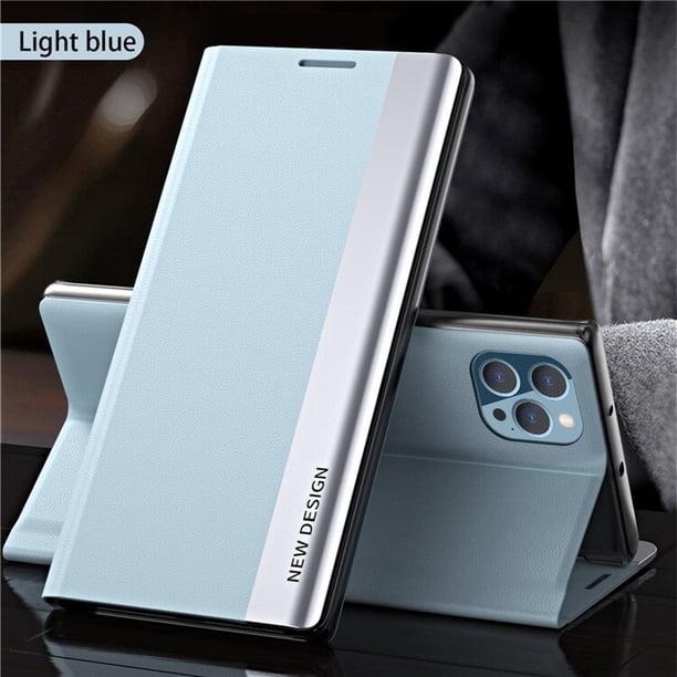 Funda abatible para iPhone 14, 6S, 7, 8 Plus, 11 Pro Max, 12, 13 Mini, XS, XR, SE, 2020, Cartera de lujo, funda de libro con soporte, bolsa magnética Fivean unisex