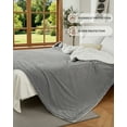 thumbnail image 4 of Dual Control Heated Blanket Queen Size - Waffle Flannel Electric Blanket, Fast Heating, 4 Adjustable Levels, 10H Auto-Off, ETL Certified, Washable - Ideal for Bed or Couch - Grey, 84x90 inches, 4 of 5