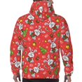 thumbnail image 7 of Wukai Cute Christmas Bunny Print Men Hoodies Fleece Sweatshirts Long Sleeve Sweaters Pullover Fall Outfits Winter Clothes-Large, 7 of 7