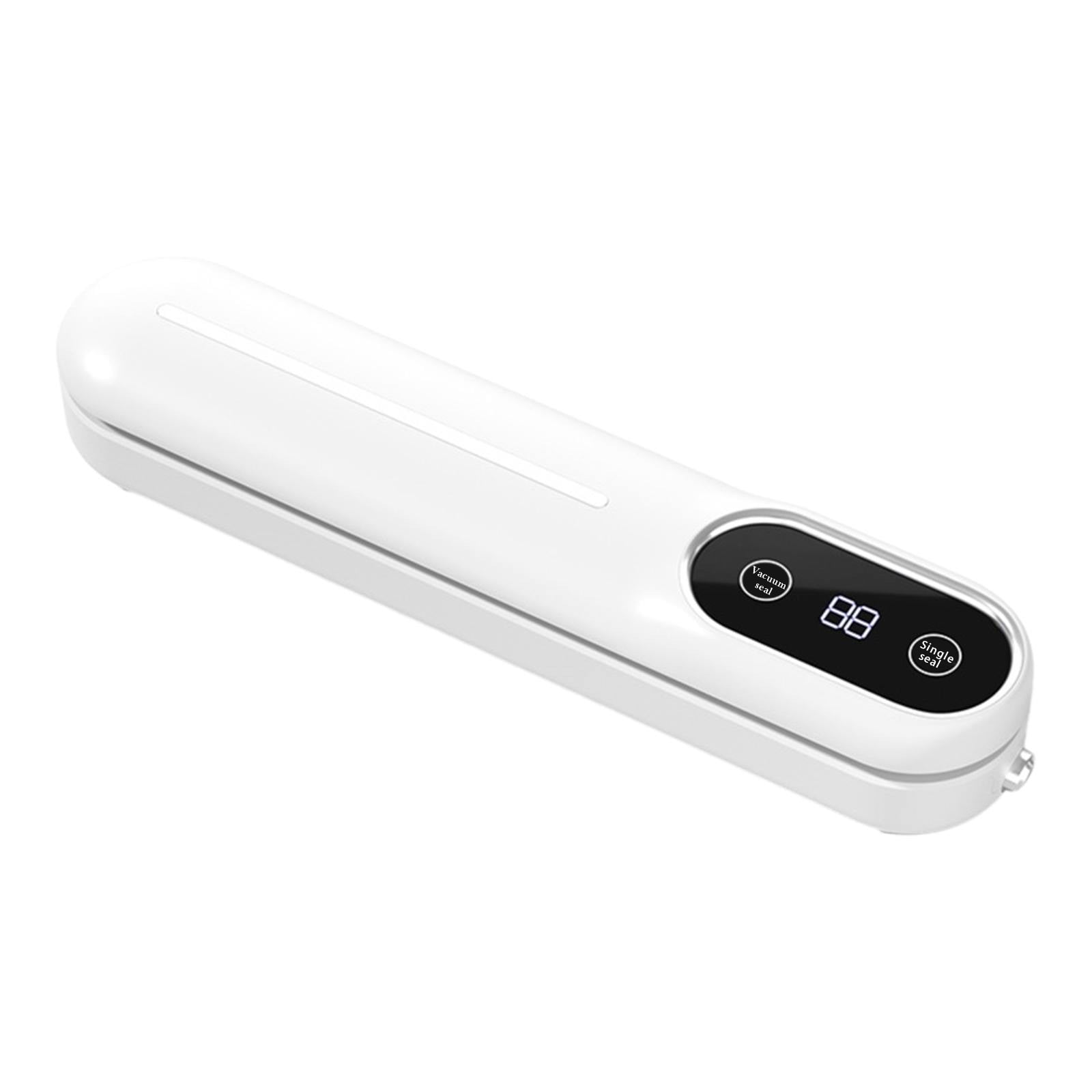 90W Vacuum Sealer Machine, Compact Powerful Suction, Dry & Wet Modes, Automatic Food Sealer for Kitchen Storage, Jars, Meat, Vegetables