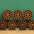 thumbnail image 3 of Wooden Stackable Round Shaped Wine Barrel Wine Rack, 1 Rack, 3 of 8