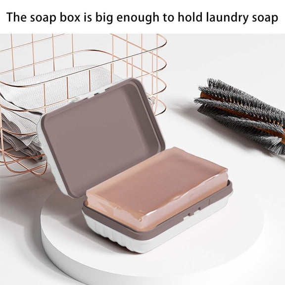 Specollect Leakproof Travel Soap Dish with Lid - Draining Soap Bar Holder - Travel Soap Container - Portable Soap Case for Traveling, Camping, Outdoor, Gym, Bathroom,Travel Essentials