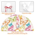 thumbnail image 4 of Sikiie Retro Colorful Butterfly 30-48 inches {designName} Print Christmas Tree Skirt Snowman Xmas Tree Skirt with Edge Christmas Decorations for Holiday Party, 4 of 7