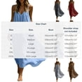 thumbnail image 3 of YuXingFu Denim Dress for Women Mid-Length Plus Size Womens Dress Sleeveless Solid Color Casual Summer Gray L, 3 of 8