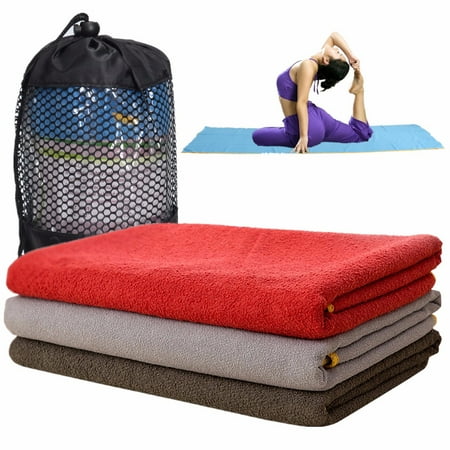 Fitness Yoga Mat Non Slip Microfiber Travel Exercise Soft Texture