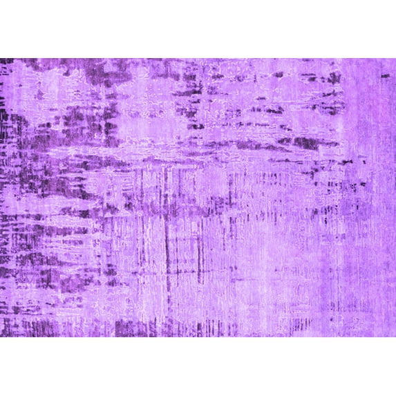 Ahgly Company Indoor Rectangle Oriental Purple Industrial Area Rugs, 5' x 8'