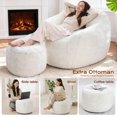 thumbnail image 6 of Bean Bag Chair Bean Bag Chairs for Adults Comfy Beanbag Chair with Spacious Design Giant Bean Bag Couch with Armrest Large Bean Bag Chair with Filler for Living Room Bedroom (Khaki), 6 of 8