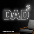 thumbnail image 3 of Glowneon Dad Squared Neon Sign, Dad Squared Led Light Decoration, 3 of 4