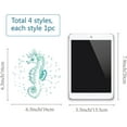 thumbnail image 4 of 4Styles 6.3Inch Sea Horse Window Decals Static Sea Animal Glass Sliding Door Sticker Clings Waterproof Vinyl Film Ocean Bedroom Bathroom Decals, 4 of 9