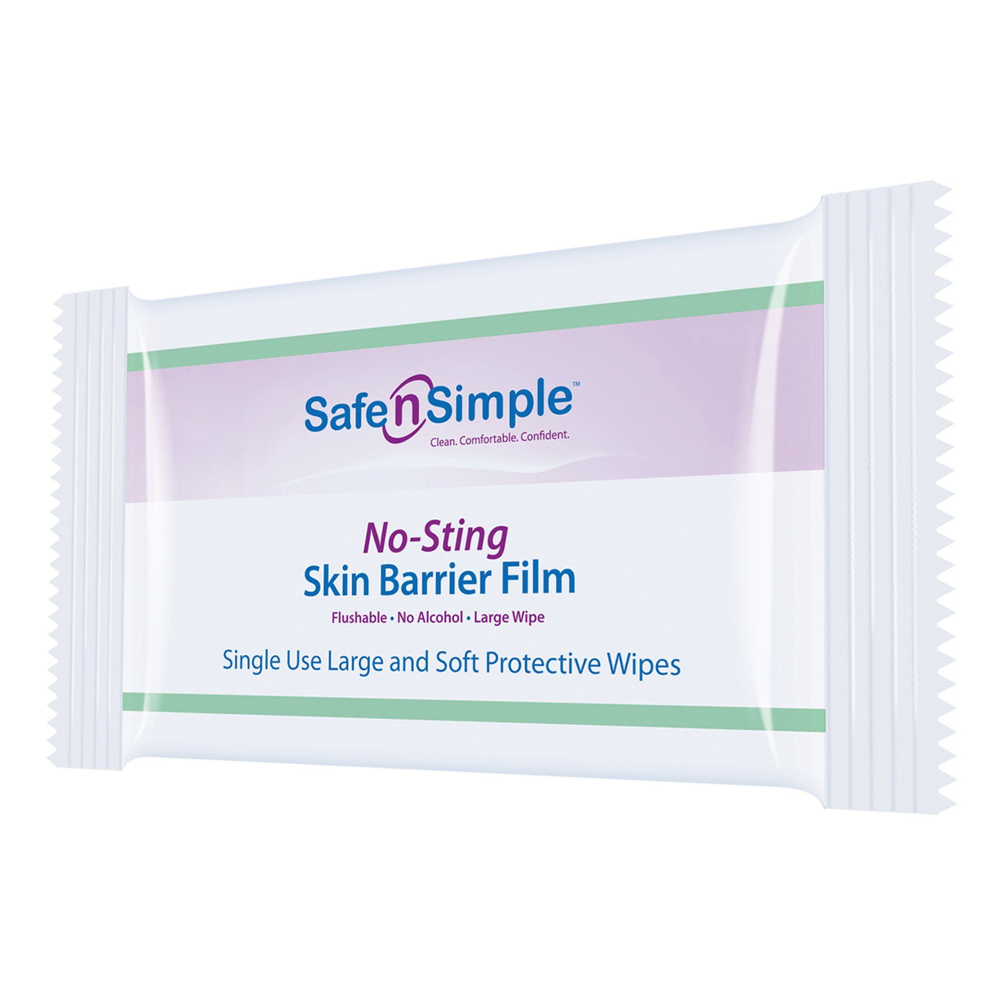 Safe n' Simple No-Sting Skin Barrier Wipe, Large, 5 x 7 Inch, 600 Count