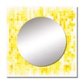 thumbnail image 2 of Designart "Radiant Philosophy of Existence Minimalistic Yellow I" Modern Geometric Yellow Large Square Mirror - Square Bedroom Mirror Printed Wall Decor - Modern Square Printed Wall Mirror Art, 2 of 5