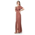 thumbnail image 2 of Vestido largo con abertura Roman Fashion /Juvenil, 2010 (Chedron) cafe 2X, 2 of 5
