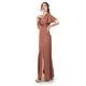 thumbnail image 2 of Vestido largo con abertura Roman Fashion /Juvenil, 2010 (Chedron) cafe M, 2 of 5