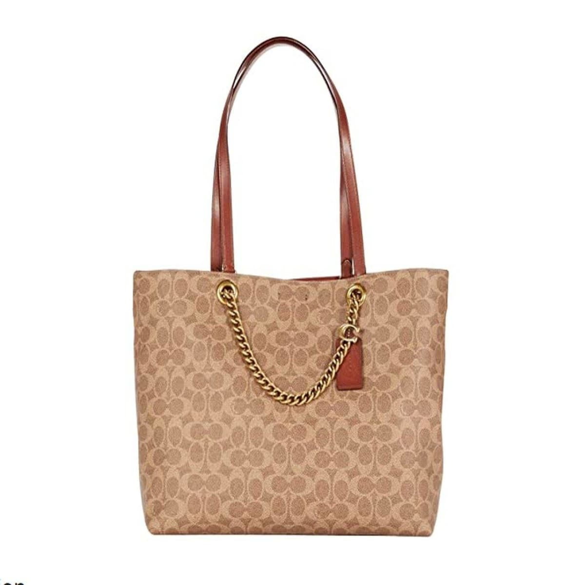 Signature chain convertible tote in signature canvas Clearance