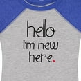 thumbnail image 4 of Inktastic Hello, I'm New Here. Boys or Girls Baby Bodysuit, 4 of 5