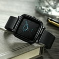 thumbnail image 2 of CRRJU Fashion Men Watch Waterproof Male Clock Stainless Steel Square Quartz Men Watch New, 2 of 5