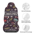 thumbnail image 5 of Sikiie Merry Christmas Car Seat Protector 2 Pack Car Seat Cushion Mat, Car Seat Covers for SUV, Truck, Van, 5 of 7