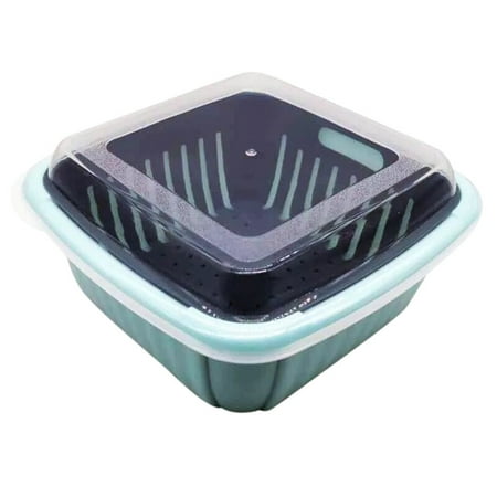 

AIMAOMI Kitchen Colander Filter Leachate Basket Multi-function Double Layer Household Kitchen Supplies H