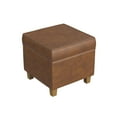 thumbnail image 3 of Cole Classics Square Storage Ottoman with Lift Off Top Brown, 3 of 9