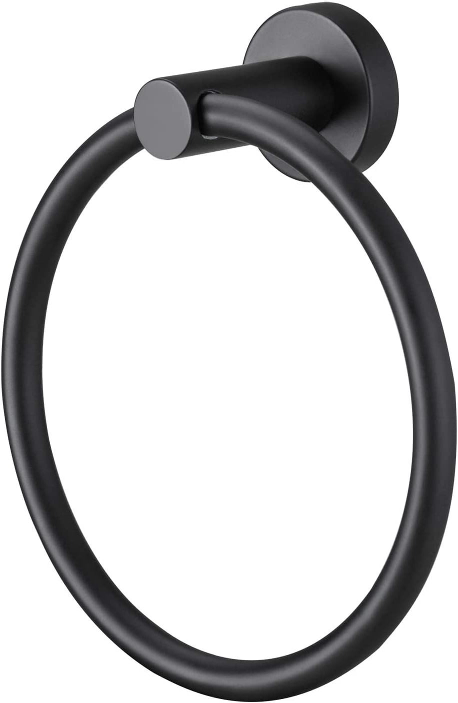 Black Towel Ring Bath Hand Towel Ring Stainless Steel Round Towel