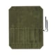 thumbnail image 1 of Ounissouiy Bolsa para cubiertos de lona artesanal exquisita verde, bolsa en rollo para cuchillos de lona encerada duradera y a prueba de arañazos Organizadores de utensilios de cocina Ejercito verde, 1 of 6