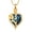 Gold, variant on Crystal Cremation Jewelry for Ashes Rose Flower Urn Necklace for Ashes Women Heart Ashes Pendant Necklaces for Human / Pet