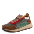 thumbnail image 2 of Spring Step Women's Booker Sneakers with Premium Leathers, Geometric Pattern, and Removable Insoles, 2 of 9