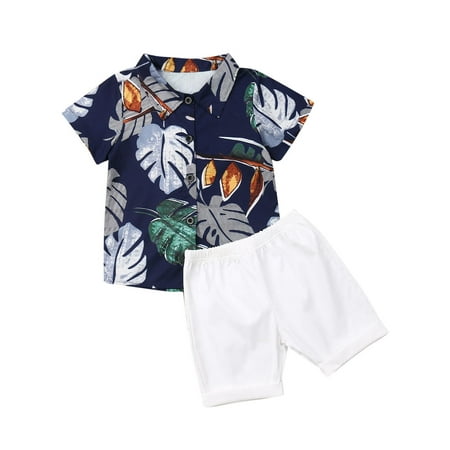 

Lookwoild Toddler Kids Baby Boys Clothes Outfits Sets Short Tops T-Shirt + Pants Shorts
