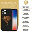 thumbnail image 7 of Case Yard Wooden Case for iPhone-12-Pro-Max Soft TPU Silicone cover Slim Fit Shockproof Wood Protective Phone Cover for Girls Boys Men and Women Supports Wireless Charging Dripping Diamond Design, 7 of 7