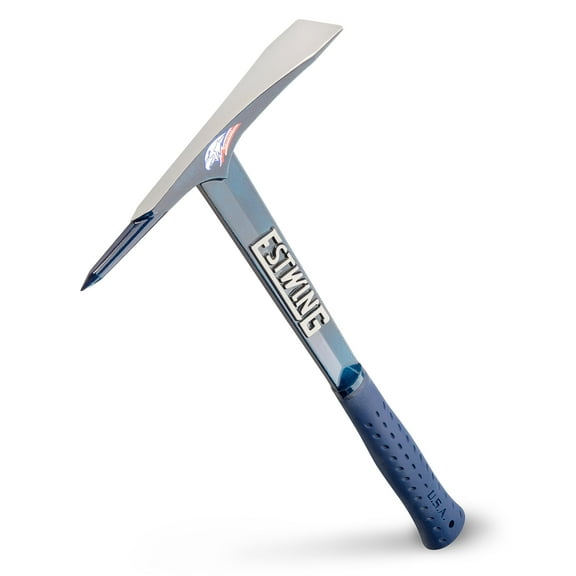 ESTWING Burpee Rock Pick - 17" Geologist Tool with Pointed Tip & Shock Reduction Grip - BP500 C31