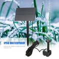 thumbnail image 2 of Amdohai Fontaine Solaire pour Bain d'Oiseaux avec Panneau Pompe Submersible Murale pour Aquarium Jardin Piscine, 2 of 8