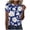 Dark Blue, variant on Fesfesfes Women Shirts Spring Women Oversize Summer Casual Short Sleeve Round Neck Printed Sleeve Tops Loose Blouse Womens Graphic T Shirts 12(XXL)