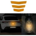 thumbnail image 1 of Universal Car Reflective Stickers Super Reflective Car Rear Tailgate Trim Stickers Anti-Collision Strips Bumper Stickers Warning Stickers(Yellow 6pc), 1 of 4