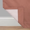 thumbnail image 4 of Eclipse Draft Stopper Room Darkening Fleece Lined Rod Pocket, Single Curtain Panel, Terracotta, 42" W x 95" L, 4 of 9