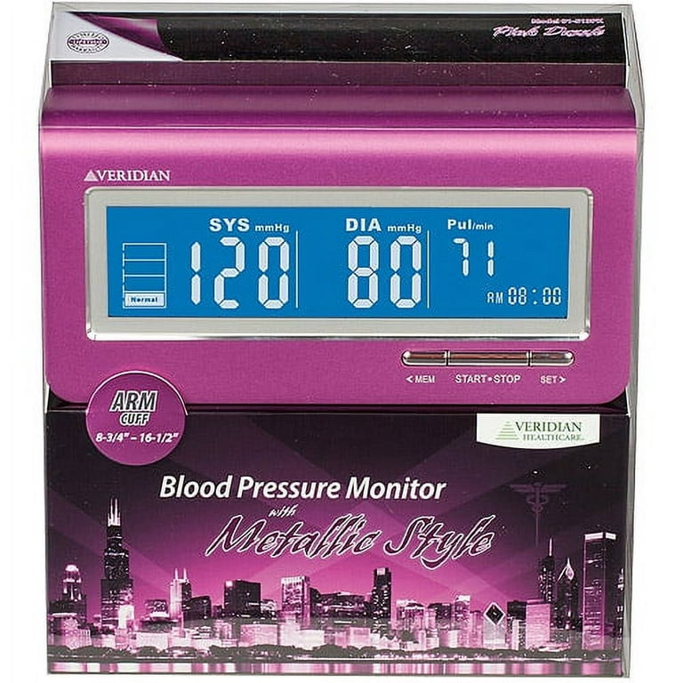 Pyle Bluetooth Wrist Blood Pressure Monitor- Pink