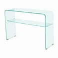 thumbnail image 1 of Waterfall Console en Verre avec Étagère, 1 of 1
