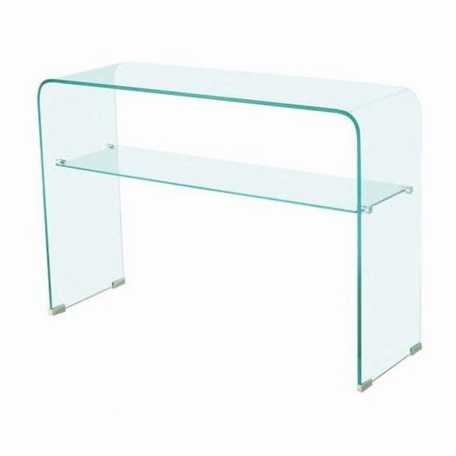Waterfall Console en Verre avec Étagère