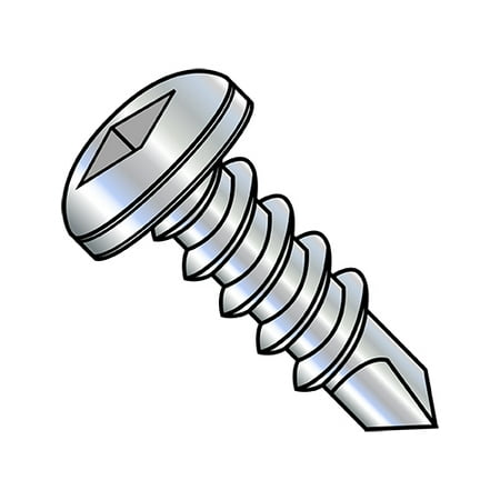 

8-18X3/8 Square Recess Pan Self Drilling Screw Full Thread Zinc (Pack Qty 10 000) BC-0806KQP