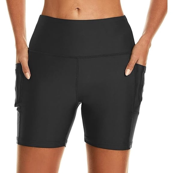 Women's 3''/5''/7''/9'' Swim Shorts UPF 50  High Waisted Board Shorts with Pockets Liner Quick Dry Swimsuit Bottom